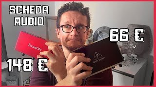 QUALE COMPRO SCHEDA AUDIO ECONOMICA  Behringer UPhoria UMC202HD vs Focusrite Scarlett 2i2 [upl. by Koenraad]