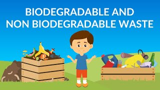 Biodegradable and NonBiodegradable waste  Waste Management  How to Recycle Waste [upl. by Ahsinat]