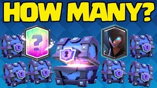 Clash Royale Super Magical Chests Openings for NIGHT WITCH HOW MANY [upl. by Ronnie]