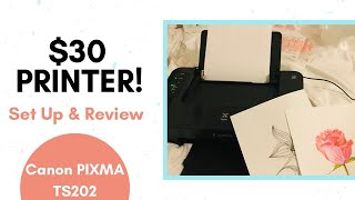 Canon Printer  PIXMA TS202  Set up [upl. by Ynnaf]