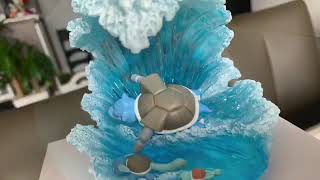 POKÉMON BLASTOISE SURF ZUKAN RESIN FIGURE  UNBOXING [upl. by Schonfield]