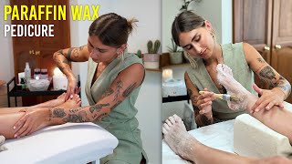 Relaxing Luxury Paraffin Wax Pedicure Tutorial [upl. by Ytoc508]