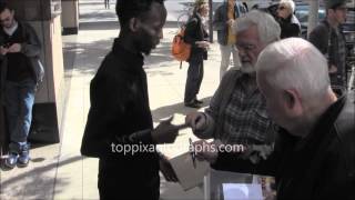 Barkhad Abdi  Signing Autographs at a Captain Phillips Premiere in NYC [upl. by Lillywhite542]