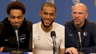 PJ Washington Daniel Gafford Jason Kidd  Mavericks vs Thunder postgame 21024 [upl. by Barboza270]