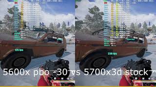 PUBG BATTLEGROUNDS BENCHMARK VIKENDI 1728x1080  5600x vs 5700x3d  rtx 3070 [upl. by Nwahsaj]