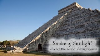 Snake of Sunlight at Chichen Itza Mexico during Equinox  September Equinox [upl. by Teirrah607]