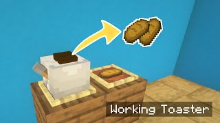 Minecraft How to make a working Toaster [upl. by Fawcette]