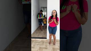 Mom surprises cute kid and dad 🤫😱👩🏻👶🏻❤️🧑🏻🤣 [upl. by Adnilahs]