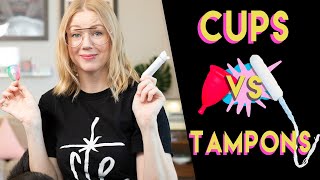 Tampons vs Menstrual Cups  A Basic Intro [upl. by Ellenuahs]