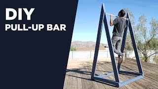 Building an Outdoor PullUp Bar  DIY ChinUp Bar [upl. by Refotsirk]