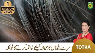 Zubaida Apa Totkay  Sar Ki Juen Khatam Karne Ka Tarika  Head Lice Removal  MasalaTv [upl. by Scevour966]