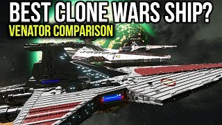 Comparing CLONE WAR VENATORs  Space Engineers [upl. by Burne]