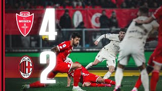 Defeat on the road  Monza 42 AC Milan  Highlights Serie A [upl. by Aneger]