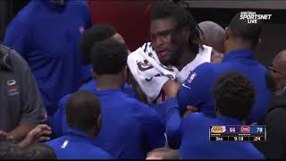 Isaiah Stewart runs into the tunnel to try and get to LeBron😲 Isaiah Stewart Is Crazy [upl. by Ocir]