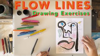 Flow Line Drawing Exercises Explained [upl. by Hinman597]