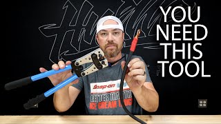 You Need This Tool  Episode 129  Battery Cable Lug Crimping Tool [upl. by Atolrac]