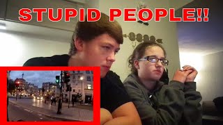 Stupid Pedestrian Compilation  Pushes his child into the road REACTION [upl. by Kred]