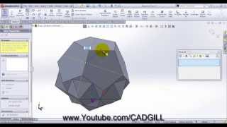 Truncated Icosahedron Video Tutorial SolidWorks [upl. by Wolfie113]