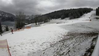 Dojezd sjezdovky 2e Talabfahrt Hornspitz I v Gosau Rakousko 4K timelapse [upl. by Philis]