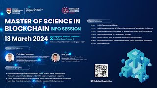 Celebrate the NTU Master of Science in Blockchain March Info Session Success [upl. by Ashraf]