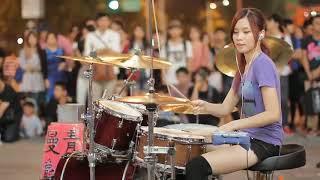 Street Performer VELA BLUE  Its My Life  Drum Cover [upl. by Natie]