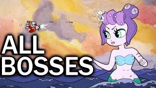 Cuphead All Bosses  All Boss Fights and Ending [upl. by Maer877]