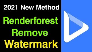 Renderforest Intro Without Watermark  Renderforest premium account free  Watermark kaise hataye [upl. by Deirdre102]