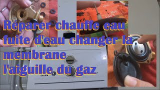 Réparation chauffe eau changement membrane aiguille du gaz تصليح سخان الماء تغيير الرداخ الممبران [upl. by Freiman]