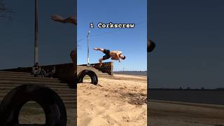 1 or 2 🤸 ¿Corkscrew or backfull  tricking gymnasticslife acrobatics acrobacias backflip [upl. by Aiciles]