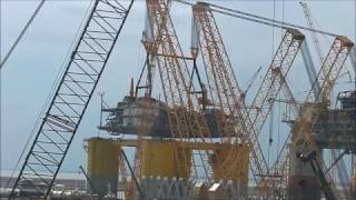 Kiewit Offshore Services – Heavy Lifting Device in Action [upl. by Kemp]