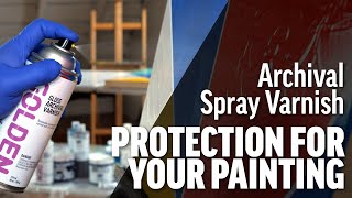 How to Apply Spray Varnish to Paintings [upl. by Silverstein]