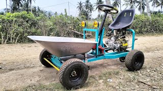 MOTORIZED WHEELBARROW SUITABLE FOR TRANSPORTING GARDEN PRODUCE [upl. by Moshe]