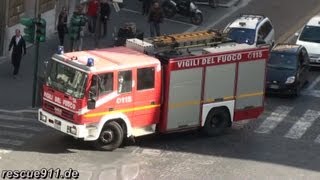 Italy Rome Fire department  Vigili del Fuoco Roma [upl. by Adelpho]