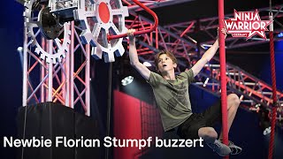 Newbie Florian Stumpf buzzert  Ninja Warrior Germany 2023 [upl. by Ennaitak]