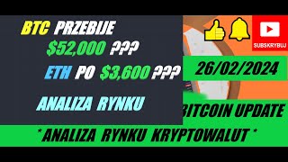 👉 KRYPTOWALUTY ANALIZA  26022024 BITCOIN UPDATE  BITCOIN ANALIZA TECHNICZNA ⚠️ BTC ⚠️ [upl. by Charita105]