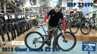 2013 Giant Trance X 29er 2 Mountain Bike Review [upl. by Chapman]