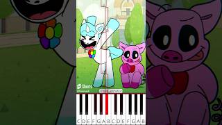 Craftycorn arona dance 🦄🌈  Poppy Playtime Chapter 3 breeanimation  Octave Piano Tutorial [upl. by Mloc]