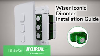 Wiser Iconic Dimmer – Installation Guide [upl. by Suirad973]