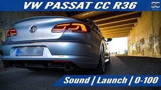 VW Passat CC R36 36L VR6 2014  Sound  Launch  0100  Test Drive POV [upl. by Aeila399]