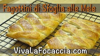 Fagottini golosi con mele 🍎e confettura di albicocche  Ricetta Facile e Veloce [upl. by Atnauq476]