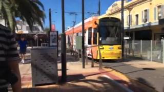 Adelaide tram 109 at glenelg [upl. by Yruj]