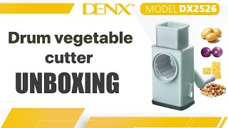 DENX  Drum vegetable cutter DX2526 [upl. by Deegan]