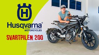 Husqvarna Svartpilen 200 REVIEW MOTERS VLOG [upl. by Moia]