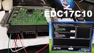 Read and write Bosch EDC17C10 with the Tricore TC1797 using Ktag [upl. by Idnic]