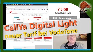 Vodafone neuer Tarif CallYa Digital Light [upl. by Alderson]