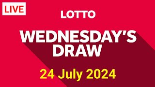 The National Lottery Lotto draw Result from Wednesday 24 July 2024  Lottoresultslive [upl. by Nizam]