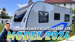 Caravan review Caravelair Exclusive Line 475 modeljaar 2024 [upl. by Laurena865]