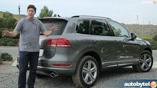 2014 Volkswagen Touareg TDI RLine Test Drive amp Diesel SUV Video Review [upl. by Richarda]