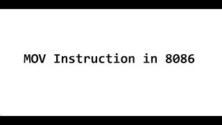 Assembly to Machine Language Code Conversion for 8086 Microprocessor [upl. by Schoenberg]