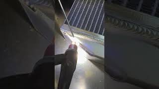 aluminum radiator welding🔥 automobile weldeing weld weldinglover weldingworld [upl. by Bohlin786]